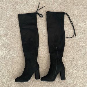 Dream pairs - Over the knee black suede boots